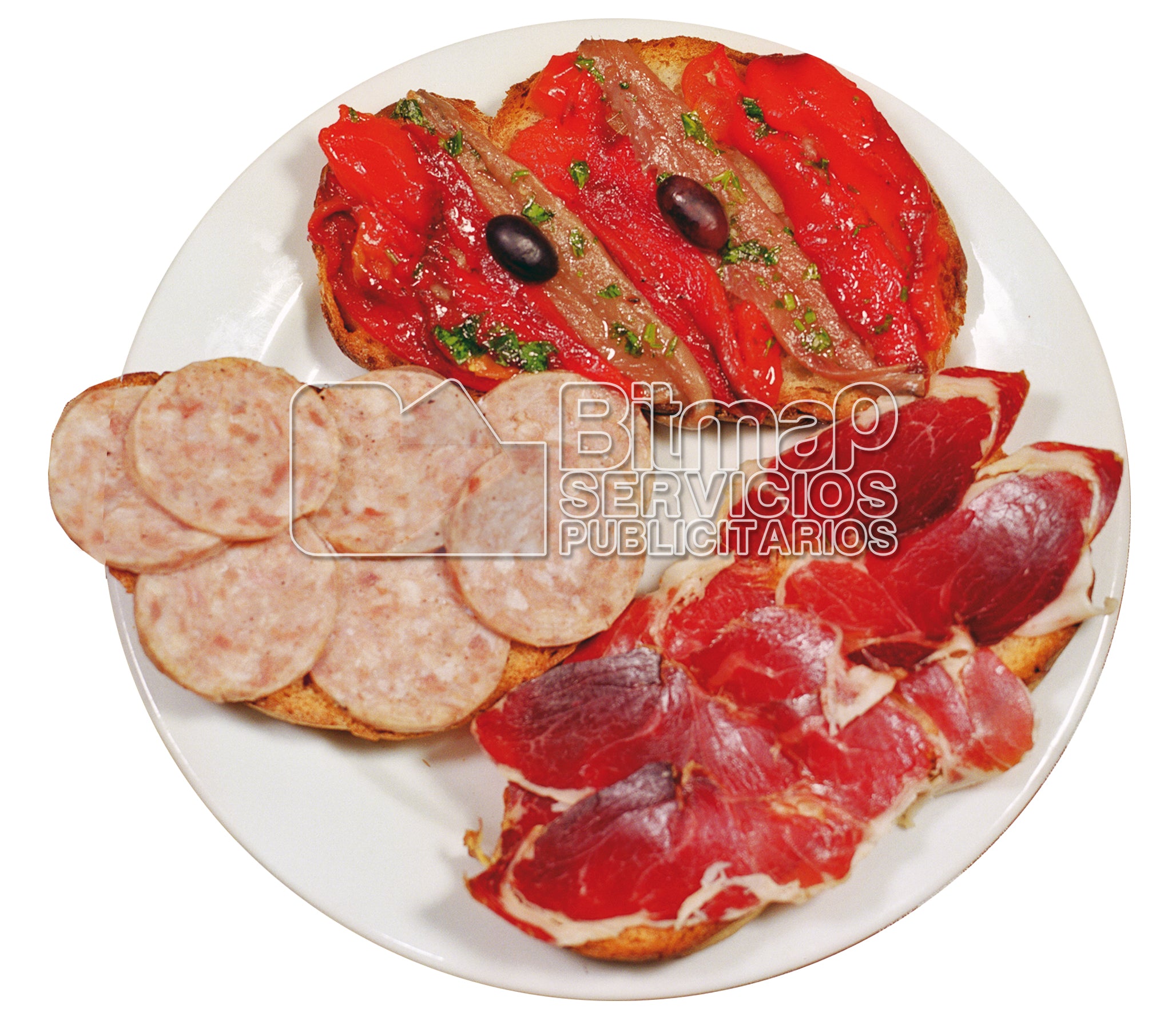 0815 Tostadas de ESCALIBADA, CATALANA Y JAMÓN IBÉRICO 2056x1772