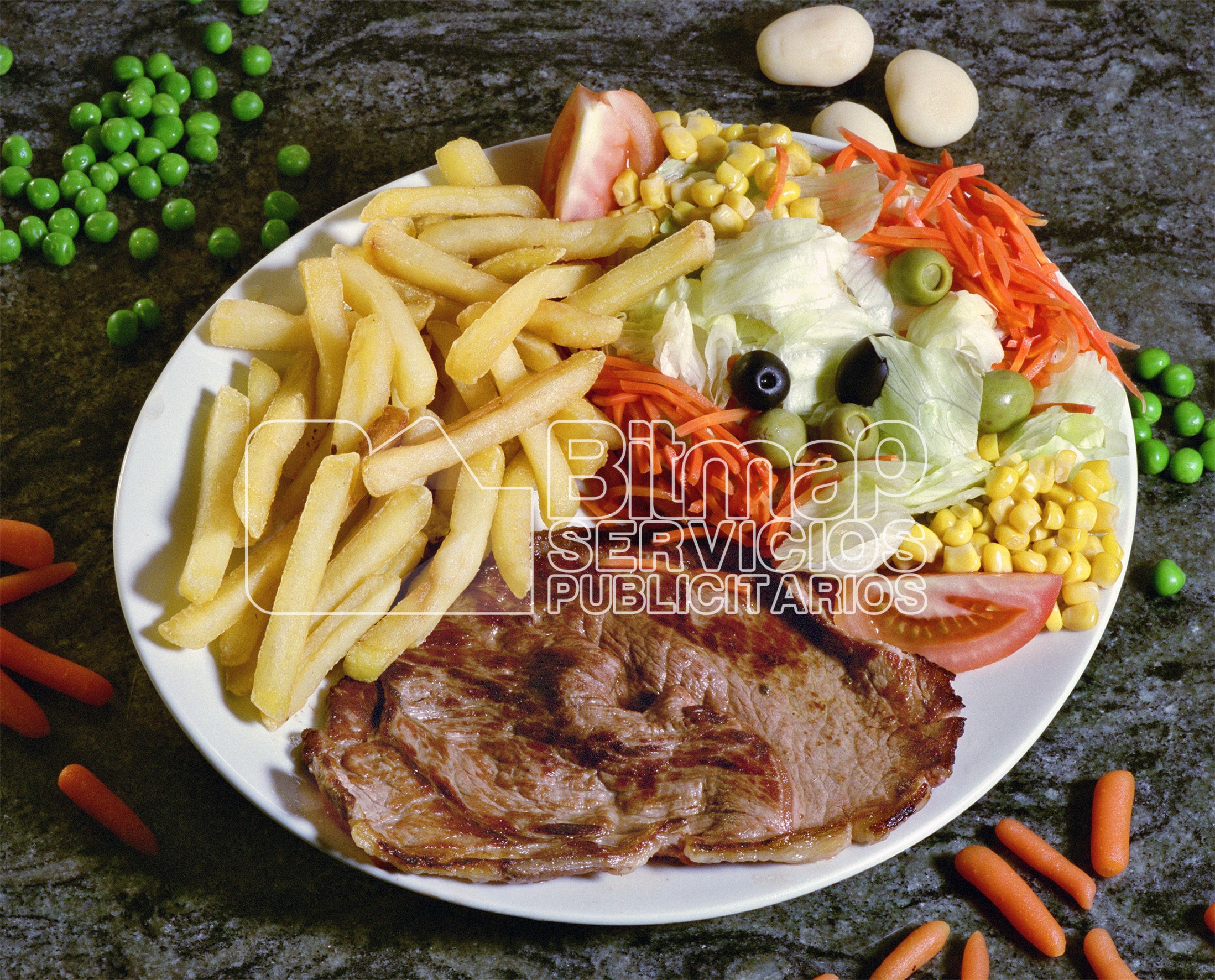 0841 BISTEC, Patatas fritas y ensalada