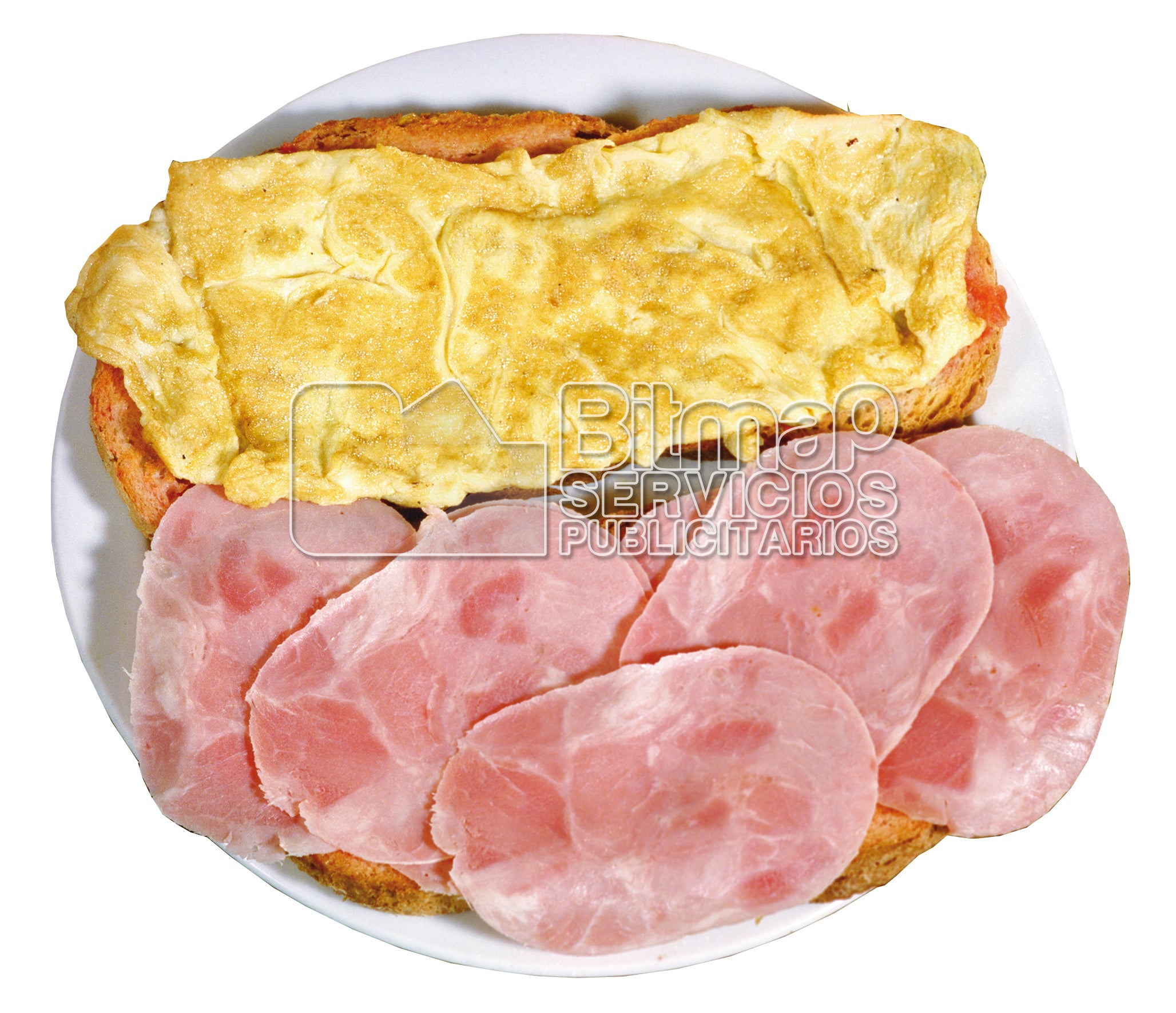 0857 Tostadas de TORTILLA FRANCESA y JAMÓN DULCE o de YORK 2056x1772