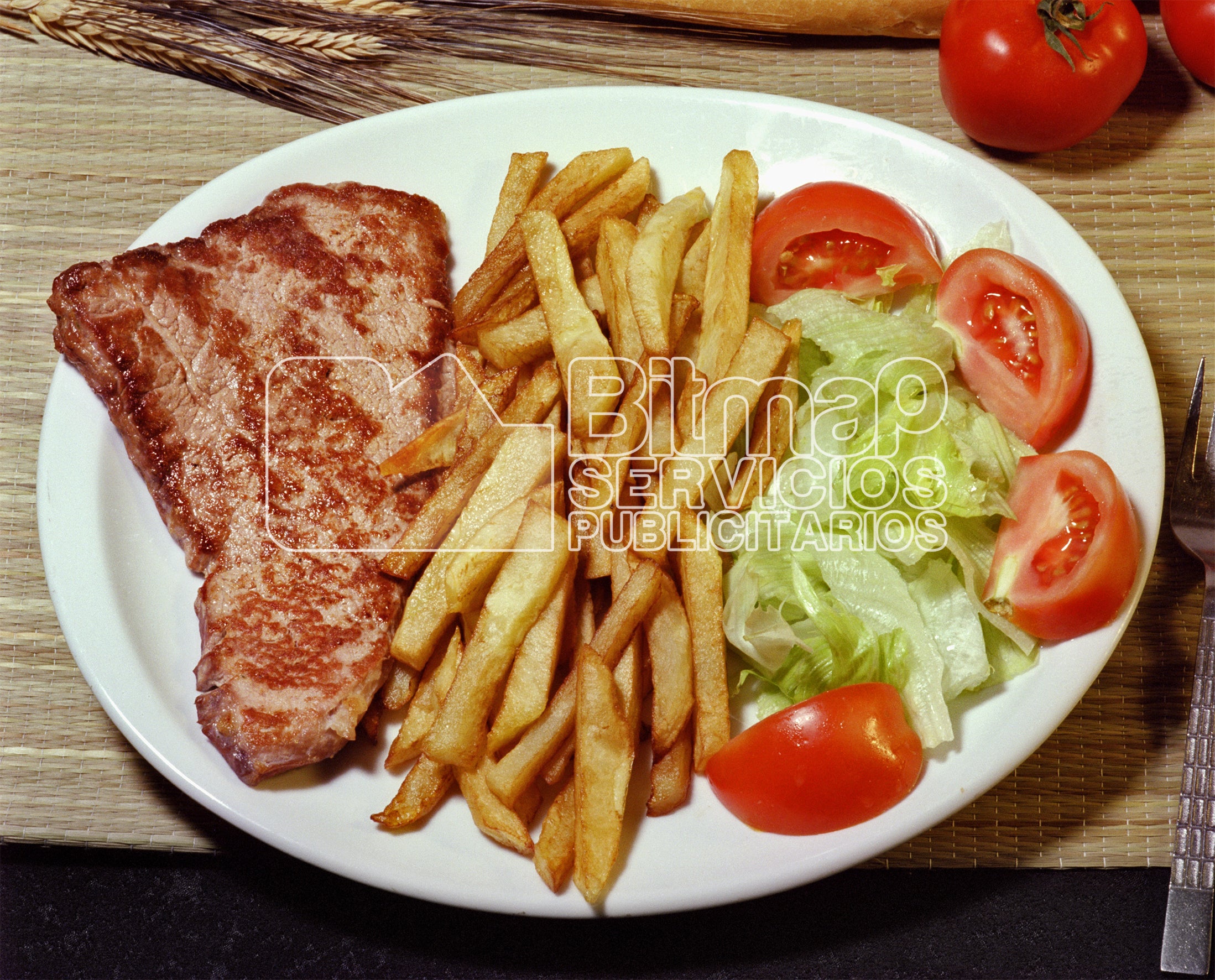 0982 ENTRECOT, Patatas fritas y ensalada