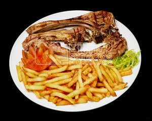 14-29 COSTILLAS DE CORDERO, Patatas fritas y ensalada 1354x1079