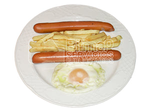 14-80 FRANKFURT, Huevo frito y patatas fritas 1370x1016